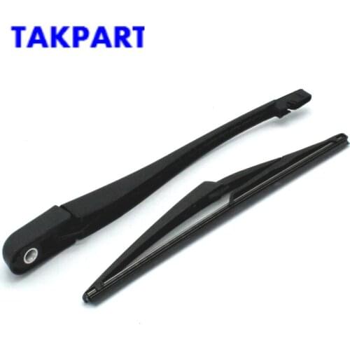 TAKPART Rear Windscreen Wiper Blade & Arm Set For VAUXHALL OPEL CORSA D HATCHBACK MK4 2006-2013