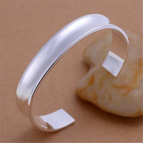 Specials high quality hot sale women lady bracelet silver color jewelry fashion charm Men Bangle jewelry B078