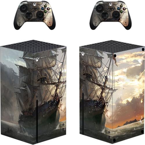 Sailboat Style Xbox Series X Skin Sticker for Console & 2 Controllers Decal Vinyl Protective Skins Style 1
