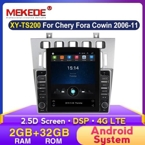 Tesla 9.7inch 4G LTE Android Car Radio Multimedia Video Player for Chery Fora Cowin 2006 - 2011 Navigation GPS No 2din 2 Din Dvd