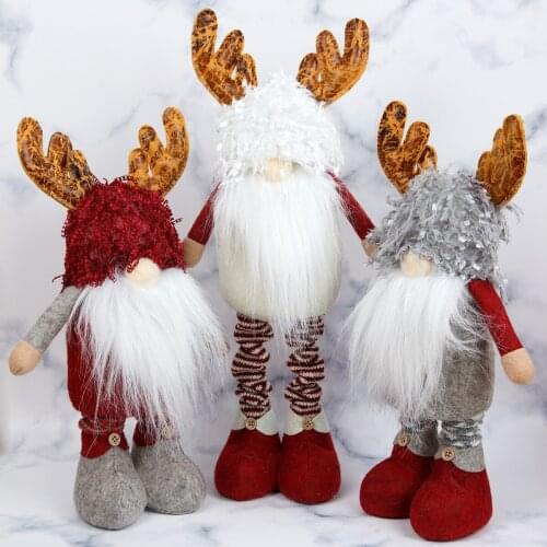 Christmas Tree Ornaments Cute Santa Claus Snowman Elk Angel Dolls Ornaments Pendant Home Christmas Decoration