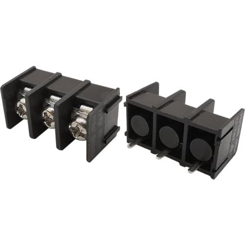 10Pcs Black 7.62mm Pitch PCB Screw Terminal Block Connector KF7.62 2 Pin 3 Pin 4 Pin Spliceable Terminals