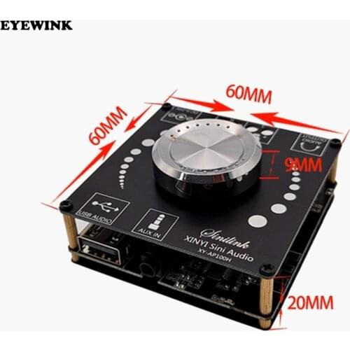 XY-AP100H 100W 8-26v HiFi stereo Bluetooth digital power amplifier module tpa3116