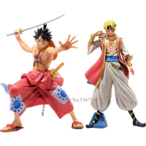 Japan Anime Monkey D Luffy Kimono Arab Sabo Ver. PVC Figure Figurine Toy Model Statue New With Box