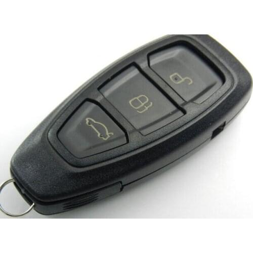 3 BUTTONS REPLACEMENT SMART REMOTE KEY SHELL CASE KEYLESS ENTRY FOB FOR FORD MONDEO ECOSPORT WITHOUT KEY BLADE +FREE SHIPPING