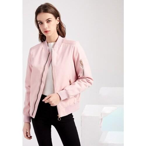 Autumn Winter Thick Women Jacket 2021 Fashion Cotton Mandarin Collar Bomb Short style Solid Zipper Women Outwear Coat