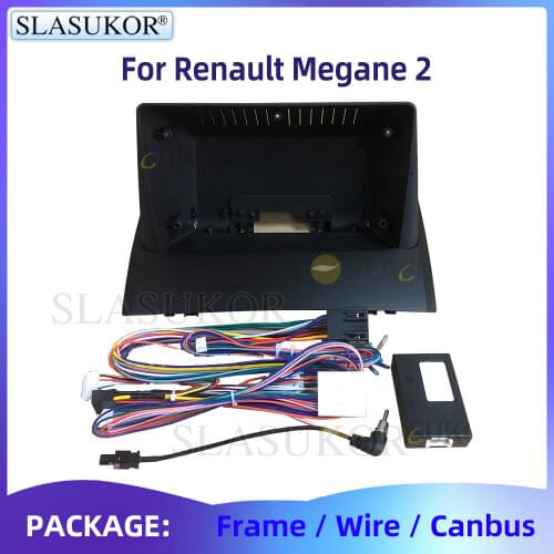 9" Stereo Radio For Renault Megane 2 2002-2009 Car Radio Panel Dash Kit Install Console Bezel Adapter Plate Frame accessories