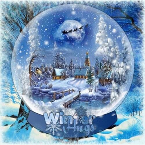Christmas snow globe DIY Diamond Painting village in snow globe Diamond Embroidery Cross Stitch Rhinestone Mosaic Painting