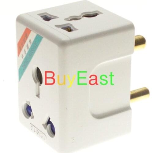 Big South Africa Electrical Adapter Type M 8.7mm 3 IN 1 Multi Outlet 15A Fused