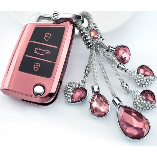 For VW VOLKSWAGEN Lavida/Soar Team/Tiguan/Lamando/T-Roc/Bora/Polo/Golf7 Special Car Key Bag Key Box Cover Personality Key Case