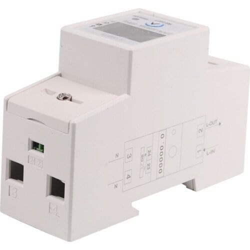 DDS015 230V 5-80A kwh Electric Meter Single Phase with Reset Power Consumption 23GB