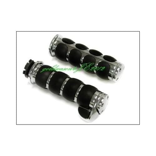 CHROME HAND GRIPS +Throttle Boss for Honda GL 1500 1800 Shadow 750 1100 VTX 1300