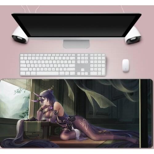 Kawaii sexy mouse pad anime trumpet table mat anime comics personalized picture custom computer rubber diy keyboard pad for game