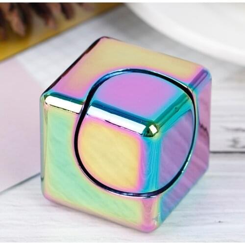 Colorful Spinning Fidget Spinner Stress Relief Toys Metal Hand Spinner Silent Top Finger Spinner Men Women