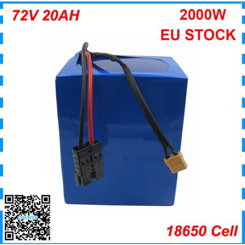 20S 72V 20AH lithium 18650 battery pack 72 V 15AH 18AH electric bike bicycle baterie with 84v 2a charger for bafang motor
