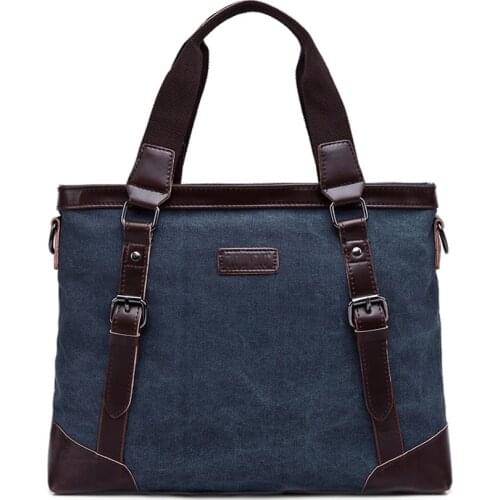 Fashion canvas handbag messenger laptop bag vintage canvas messenger bag cross body bags