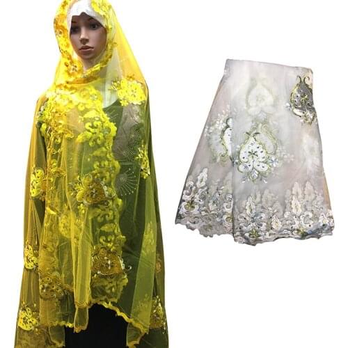 Fashion New Floral Shawl Chiffon cotton Wrap Mesh Headdress Embroidered With Diamond Big Szie Scarfs For Ladies Muslim Scarves