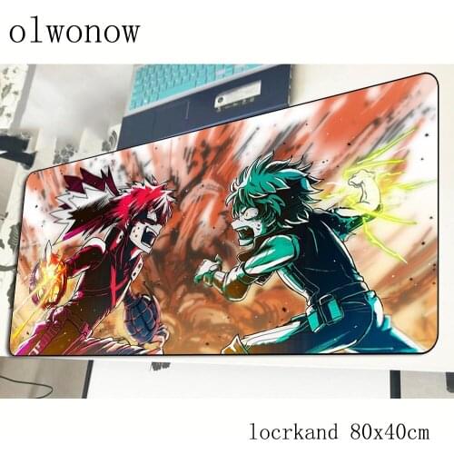 My Hero Academia mousepad gamer present 800x400x2mm gaming mouse pad gel notebook pc accessories laptop padmouse ergonomic mat