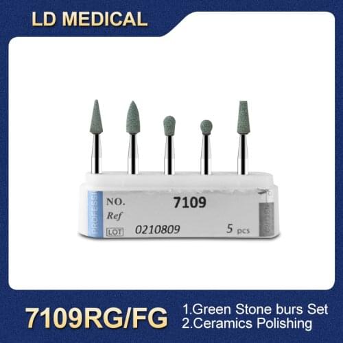 RA Green Stone burs, Finish Ceramics 7109RG