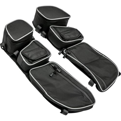 For Can-Am Maverick X3 R / Max R 2017-2021 18 Black Door Storage Bags Knee Pads