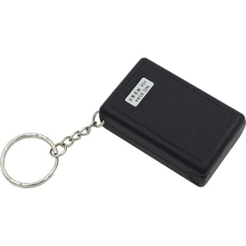 Wholesale 1 PCS Magnifier keychain 9584 multipurpose 45 times LED light source jewelry identification magnifying glass metal