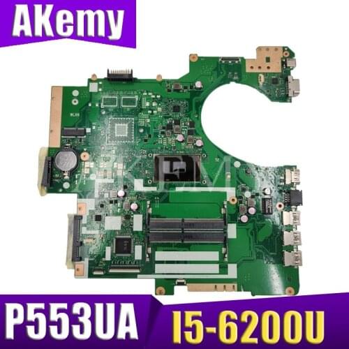 P553UA Motherboard W/ i5-6200U SR2EY For ASUS P553UJ PRO553U PRO553UJ P553U Laptop motherboard P553UA Mainboard