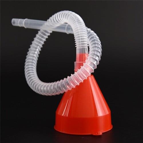 Plastic Vehicle Filling Plastic Funnel Soft Pipe Pour Oil Petrol Diesel Kerosene Tool