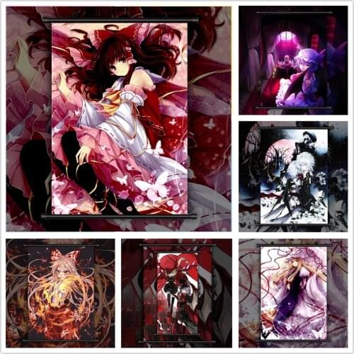 Touhou Project Yakumo Yukari Koumajou Densetsu Anime manga wall Poster Scroll