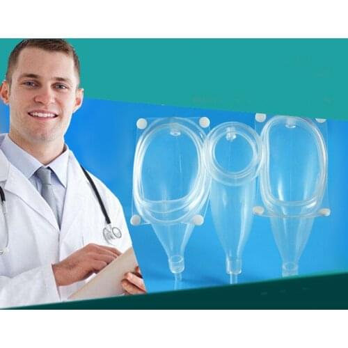 Transparent silicone urine collector male/female/penile atrophy urine bag urinary incontinence with 4 bags