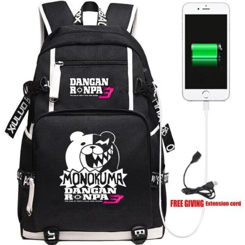 Danganronpa 3 The End of the Peak of Hope School Backpack Travel Shoulder Laptop Bags Cosplay Kids Teens School Student Bookbag