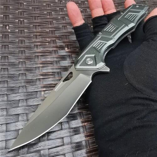 Folding Knife Blade Mini Folding Pocket Knife Steel Handle Rescue Knives Hunting Knife for Outdoor Survival Camping and EDC