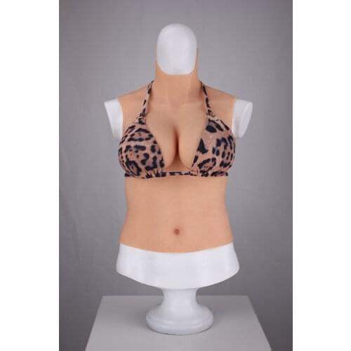 Upgrade 6G New C CUP Halfbody Fake Artificial Boobs Realistic Silicone Breast Forms Crossdresser Shemale Transgender Drag Queen