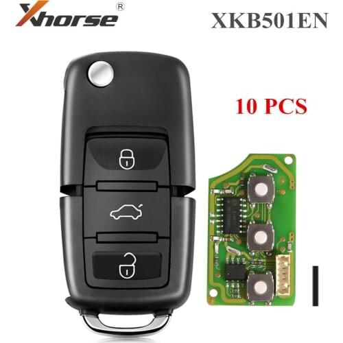 XHORSE XKB501EN Wired Universal Remote Key for Volkswagen B5 Type 3 Buttons for VVDI Key Tool 10PCS / lot