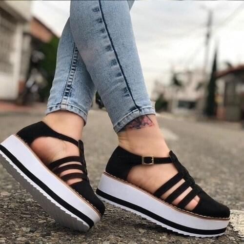 Women Shoes New Platform Sneakers For Summer flats Shoes Female Plus Size Chunky classic black blue Casual Shoes Woman