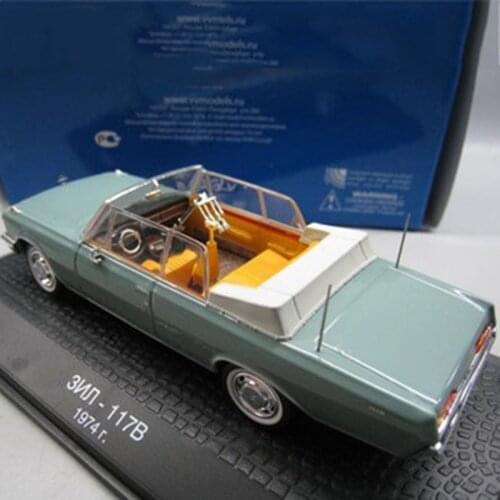 1/43 1974 Former Soviet Union Zil 117B President Review Car Diecast Alloy Retro Simulation Vehicle Model Toys Collection Artwork