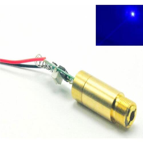 12mm Industrial APC 450nm 100mw Blue Laser Dot Module Brass Housing 3.7V-4.2V