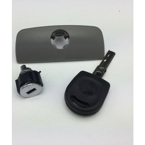3 Pieces for VW Passat B5 Glove Box Hand-clasping Handle and Lock Actuator 06B 129 723 J 8L0 857 113