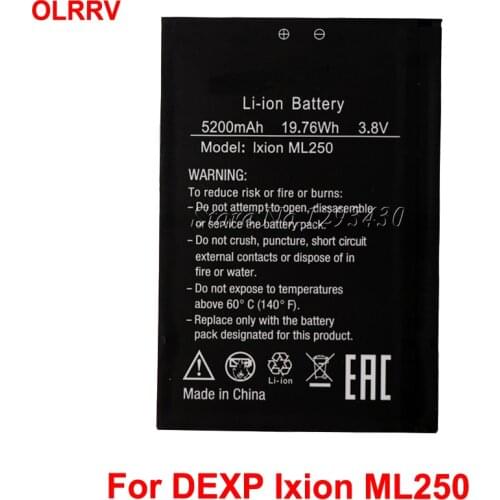 5200mAh Battery For DEXP IXION ML250 Batterie Bateria Accumulator AKKU