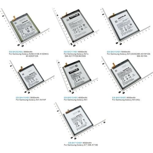 EB-BA202ABU EB-BA217ABY EB-BA315ABY EB-BA415ABY EB-BA515ABY EB-BA516 EB-BA715 Battery For Samsung A20E A10E A21s A31 A41 A51 A71