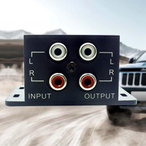 Car Auto Power Amplifier Audio Regulator Bass Subwoofer Equalizer Crossover Controller Adjust Line Level Volume Amplifier