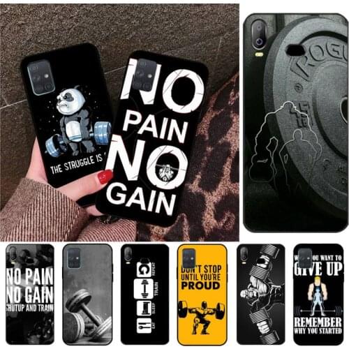 Bodybuilding Gym Fitness Equipment Phone Case For Samsung Galaxy A21S A01 A11 A31 A81 A10 A20E A30 A40 A50 A70 A80 A71 A51