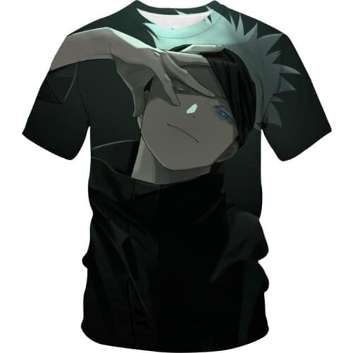 Anime Manga Jujutsu Kaisen T-Shirt 3D Printed 2020Streetwear Men Women Fashion Oversized T Shirt Harajuku Cosplay Tee