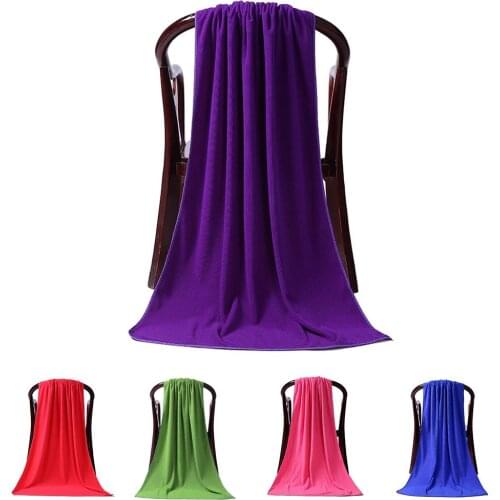 Hot Sale! 1PC 80x180cm Large Absorbent Microfiber Drying Beach Swim Sport Bath Towel Sheet Home Textile