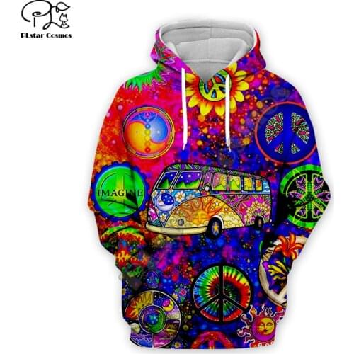 Men Women Hippie Hipster 3D Hoodie trippy Novelty Sweatshirt Long Sleeve peace print zipper unisex Pullover casual streetwear 01