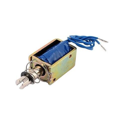JF-1039 DC 12V/DC24V 0.4A 25N Pull Push Type Open Frame Solenoid Electromagnet