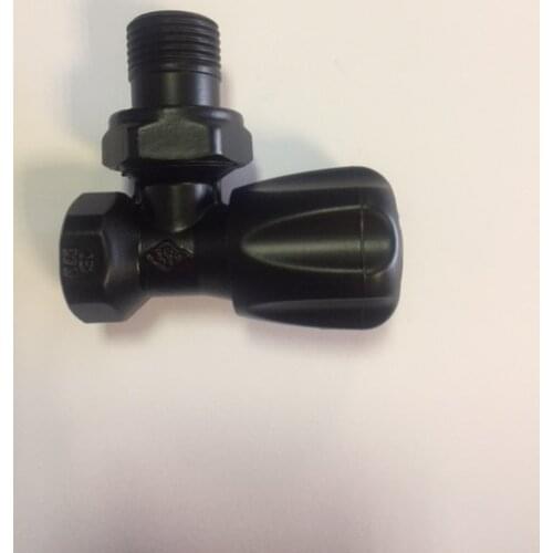 DIGISU BLACK RADIATOR VALVES-2 PCS