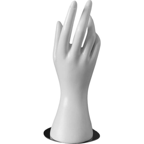 MANNEQUIN HAND Model JEWELLERY RING BRACELET DISPLAY STAND Black White