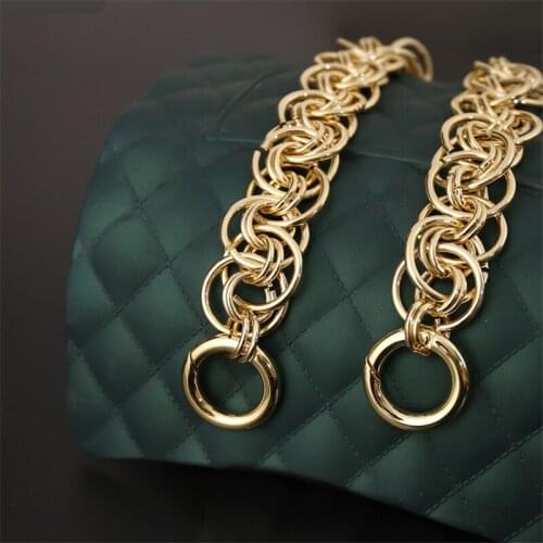 Metal Bags Chains Women Bags Parts Short Purse Chains Handbag Wrist Straps High Quality Bags Accessories Replacement DIY Decor