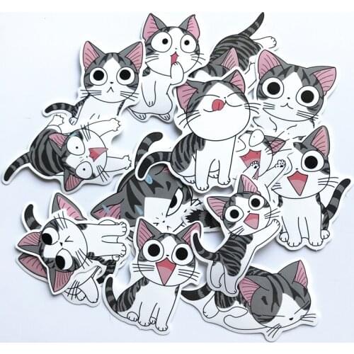 14Pcs/Lot Chis Sweet waterproof Home Stickers For Decal Snowboard Laptop Luggage Car Fridge Car- Styling Sticker Pegatina