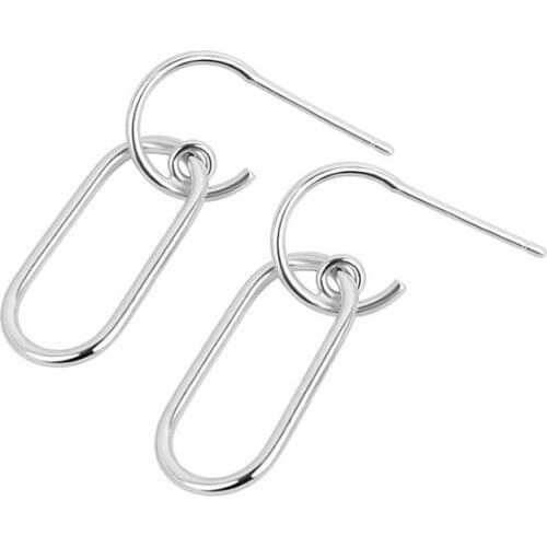 Silver 925 U Shape Unusual Earrings Pendants For Teens Wedding Womens Jewelry Girls Earrings With Pin